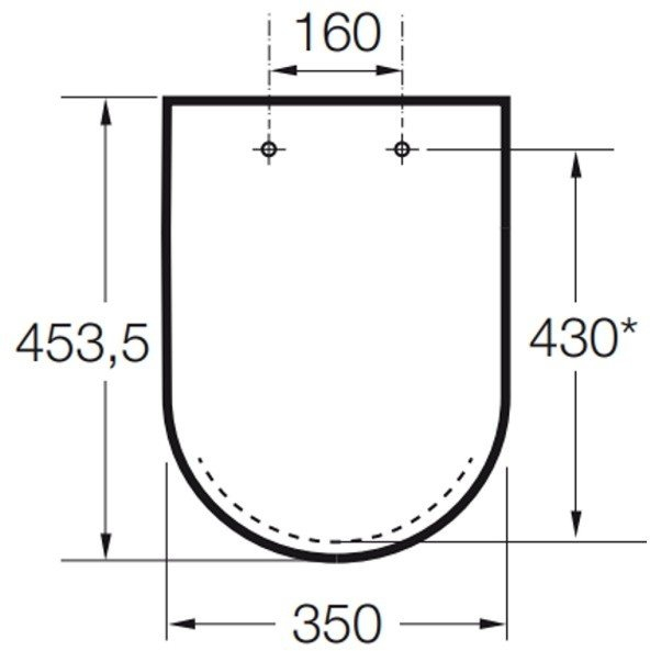 Capac WC Roca A80148200U, 453 mm, 350 mm, 1 functii speciale, capac softclose, suprafata antiaderent, Alb [4]
