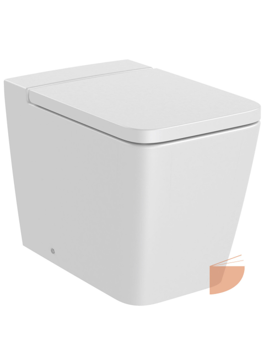 Capac WC Roca A80153200B, 442 mm, 372 mm, 1 functii speciale, capac softclose, suprafata antiaderent, Alb [2]