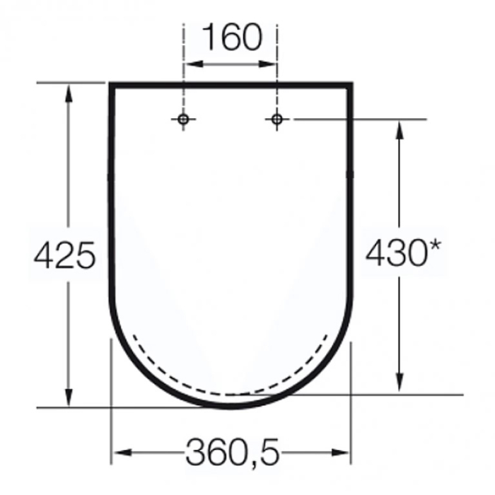 Capac WC Roca A80164A004, Nexo, pentru wc, capac softclose, seria Nexo, design modern, finisaj lucios, alb [2]