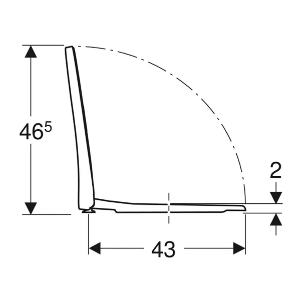 Capac WC softclose Geberit Icon alb slim Quick Release [5]