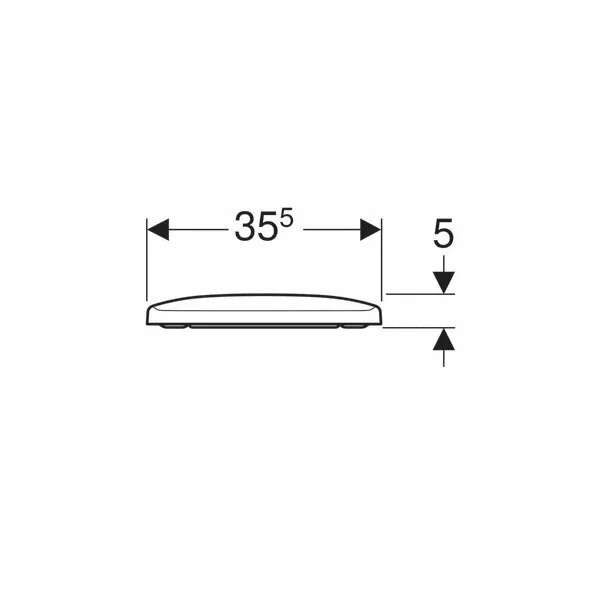 Capac wc softclose Geberit Selnova Square fixare de sus cu balamale Quick Release [3]
