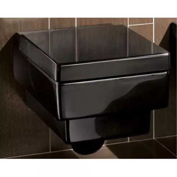 Capac WC Villeroy and Boch Memento, SoftClose, mat, negru, 9M17S1S0 [3]
