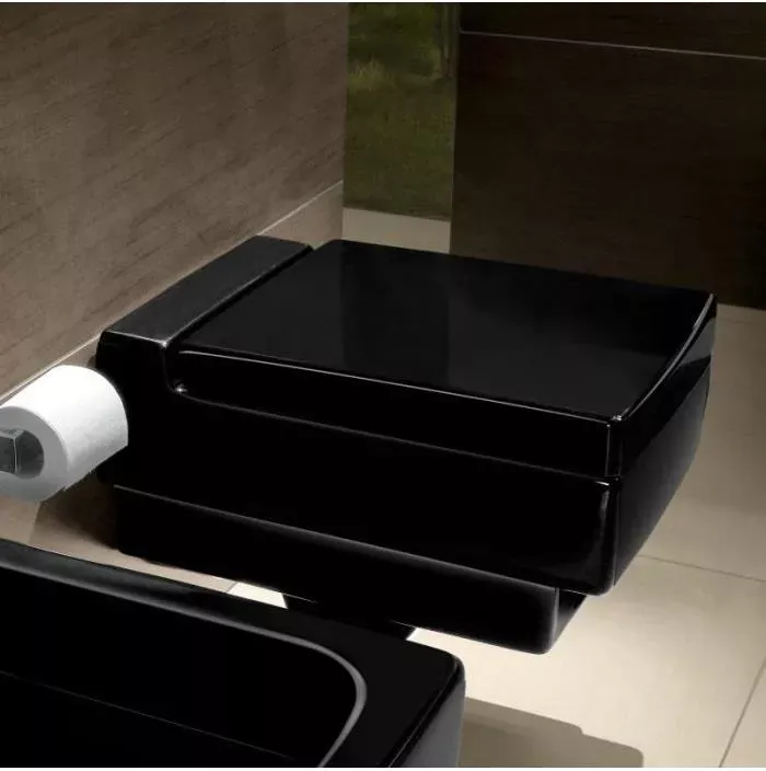 Capac WC Villeroy and Boch Memento, SoftClose, mat, negru, 9M17S1S0 [4]
