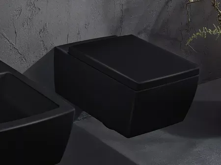 Capac WC Villeroy and Boch Memento, SoftClose, mat, negru, 9M17S1S0 [2]