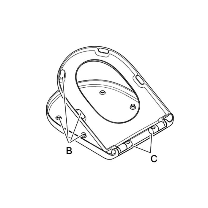 Capac WC Villeroy & Boch, Architectura, XXL, soft close, alb [3]