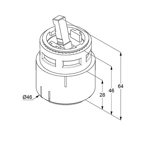 Cartus ceramic Kludi, 46 mm, 7520100-00 [2]
