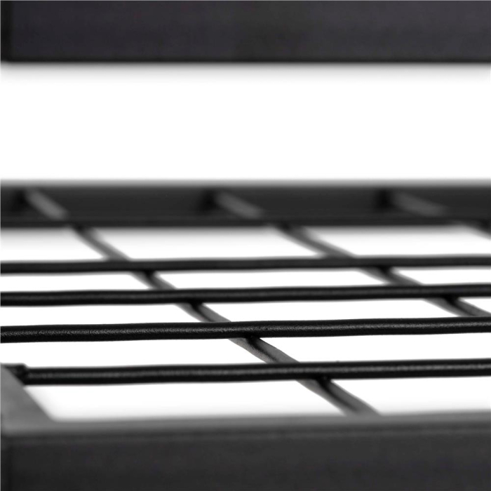 Carucior mobil pentru scule si unelte de gradina cu 3 rafturi, organizator metalic cu roti, 66x40x96 cm, negru [8]