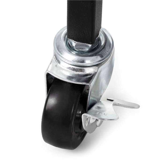 Carucior mobil pentru scule si unelte de gradina cu 3 rafturi, organizator metalic cu roti, 66x40x96 cm, negru [6]