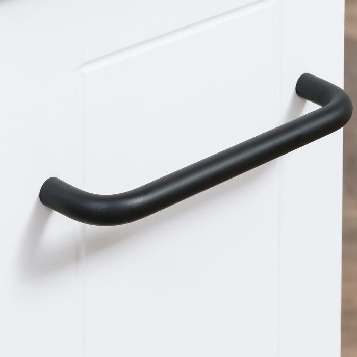  Carucior multifunctional pentru economisirea spatiului pentru baie si bucatarie, carucior din lemn MDF cu roti pivotante si maner, 42,5x20,3x66,7cm, alb [8]