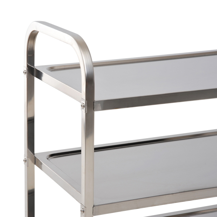  Carucior Pentru Bucatarie 3 Rafturi in Otel Inox 85x45x90cm [8]