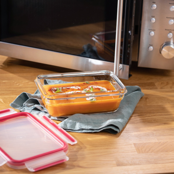 Caserola Tefal MasterSeal Glass N1040610, 0.70 L, sticla, inchidere 100% etansa, transparent [2]