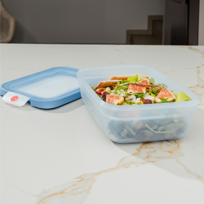Caserola Tefal ONEClick N1211610, 3.0 L, plastic, inchidere 100% etansa, albastru [7]