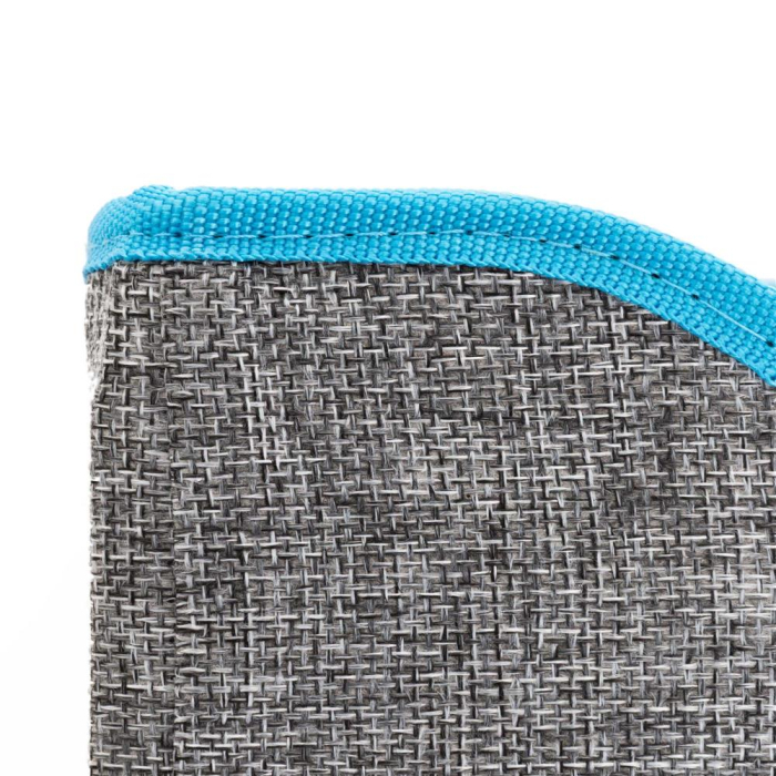 Casuta pisici platforma jucarie suspendata lemn husa textila, 42x41x34 cm, zona zgariat, gri [12]