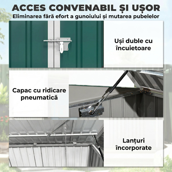  casuta pentru tomberoane, container pentru gunoi, casuta pentru depozitare [5]