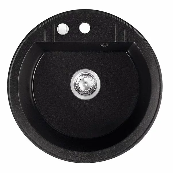 Chiuveta compozit Ferro Mezzo II rotunda 51 cm grafit [1]