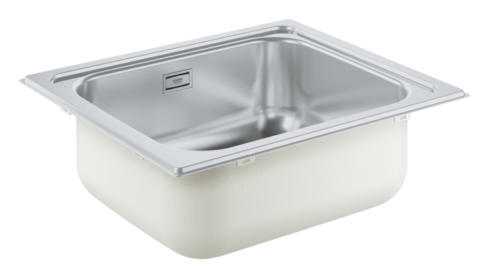 Chiuveta de bucatarie Grohe K200 31719SD0, 533 x 458 mm, o cuva, montare pe blat, sistem de scurgere, inox satinat [3]
