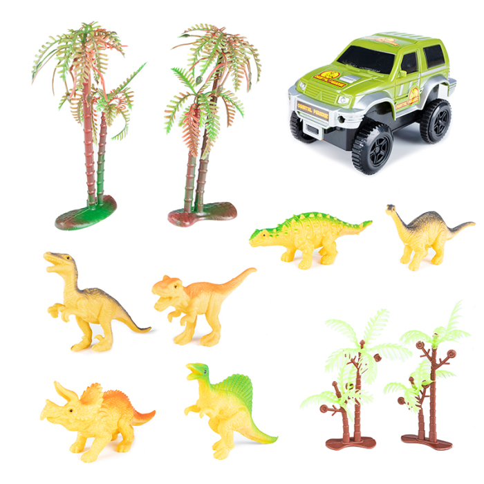 Circuit masinute dinosaur park 240 segmente pista configurabila, 360 cm lungime, multicolor [14]