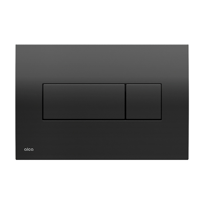Set WC suspendat Alcadrain AM101/1120 cu rezervor incastrat, clapeta M378 negru lucios, vas WC Fluminia Paris si capac soft-close + Bideu, Negru [3]