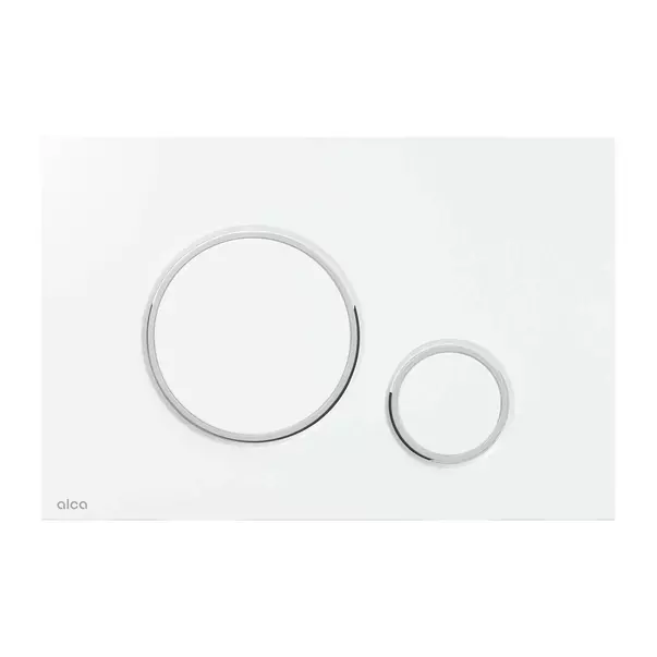 Clapeta de actionare Alca Thin M770 alb - crom lucios [1]