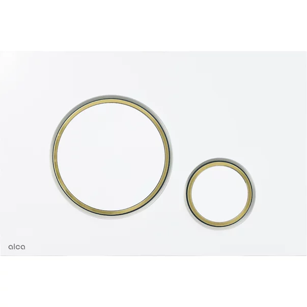 Clapeta de actionare Alca Thin M775 alb - auriu lucios [1]