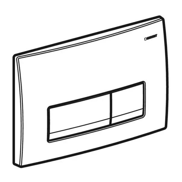Clapeta de actionare Geberit Delta50 negru finisaj mat [4]