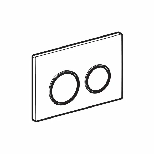 Clapeta de actionare Geberit Omega20 alb/inele aurii [2]