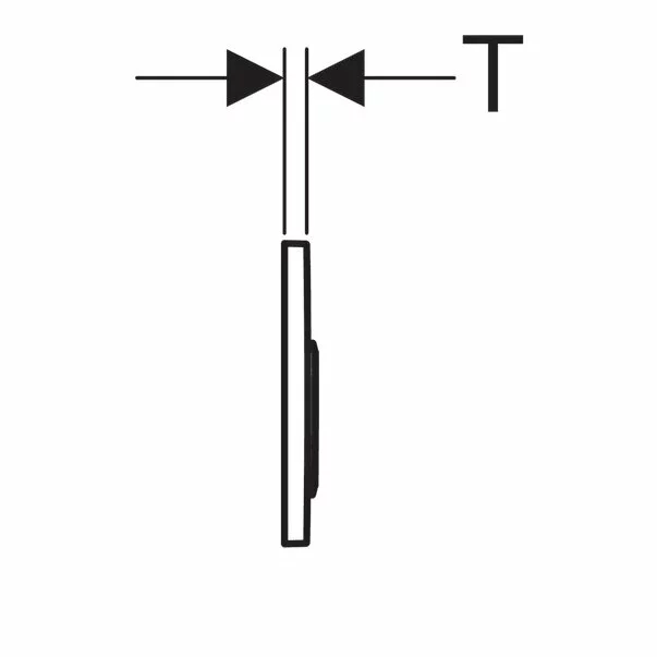 Clapeta de actionare Geberit Omega20 alb/inele aurii [3]