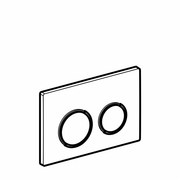 Clapeta de actionare Geberit Omega20 negru crom lucios [3]