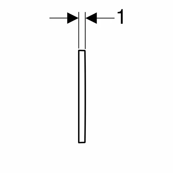 Clapeta de actionare Geberit Omega30 negru crom lucios [4]