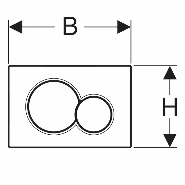 Clapeta de actionare Geberit Sigma01 crom mat [3]