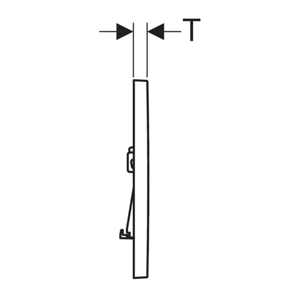 Clapeta de actionare Geberit Sigma01 negru finisaj lucios [4]