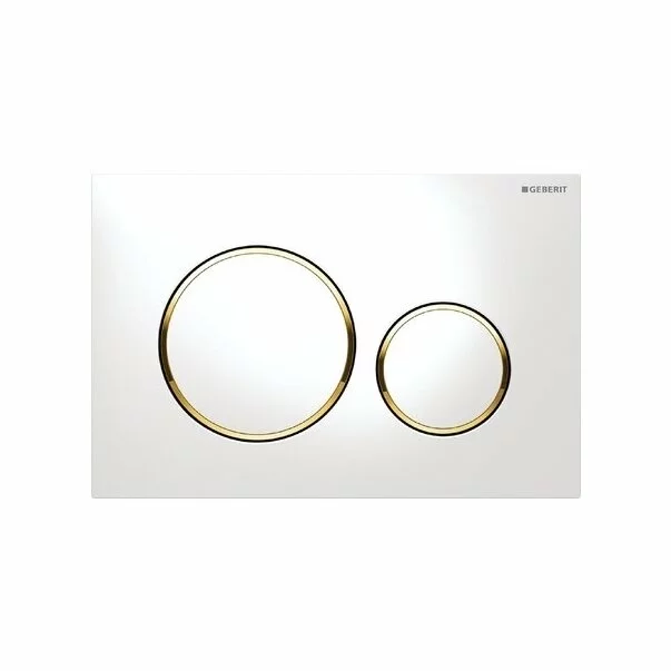 Clapeta de actionare Geberit Sigma20 alb/auriu [1]