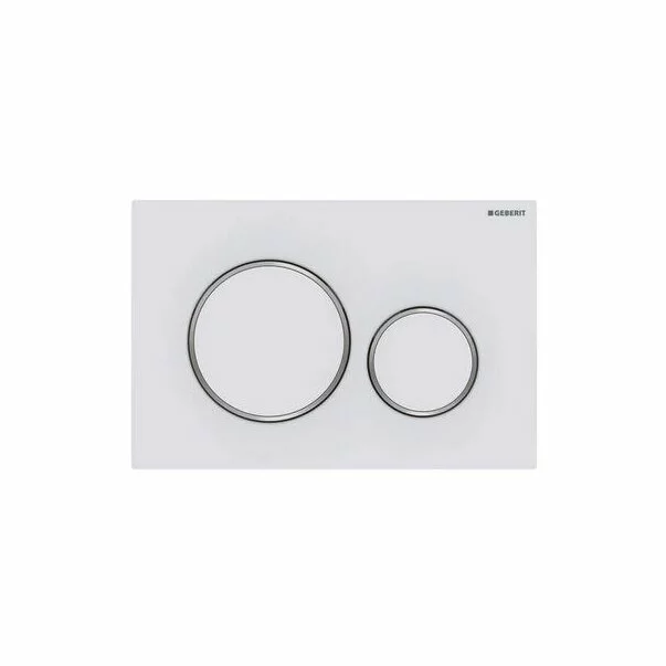 Clapeta de actionare Geberit Sigma20 alb mat / crom lucios EasyToClean [2]