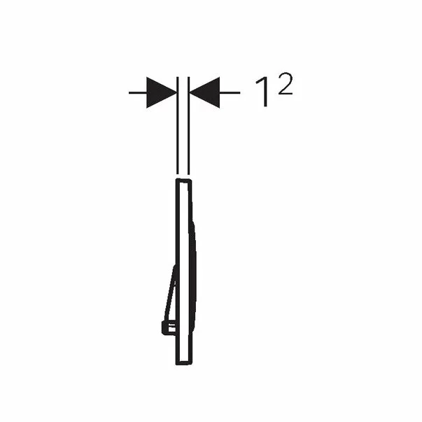 Clapeta de actionare Geberit Sigma20 inox mat EasyToClean [2]
