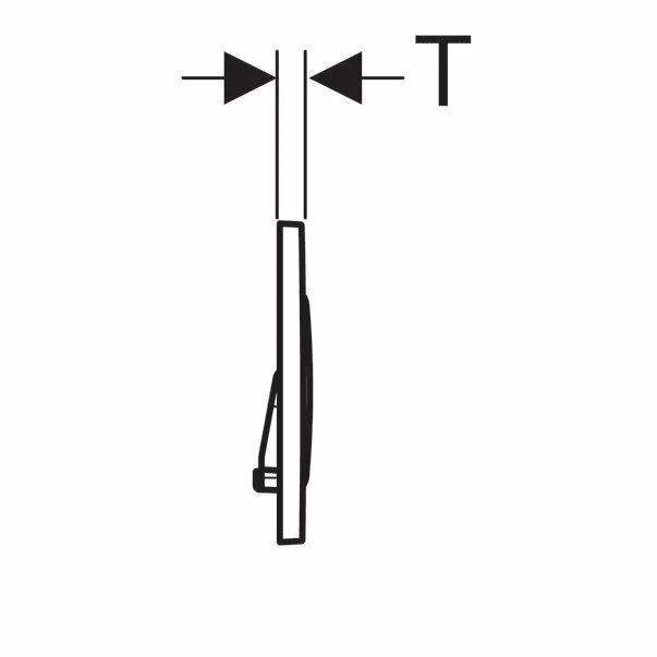 Clapeta de actionare Geberit Sigma20 negru mat [4]