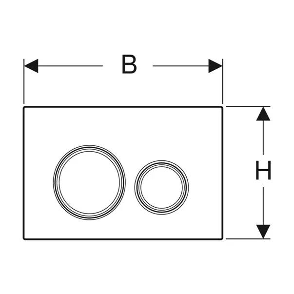 Clapeta de actionare Geberit Sigma21 lava gri inchis cromat [3]