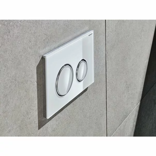 Clapeta de actionare Geberit Sigma21 sticla alb crom lucios [3]