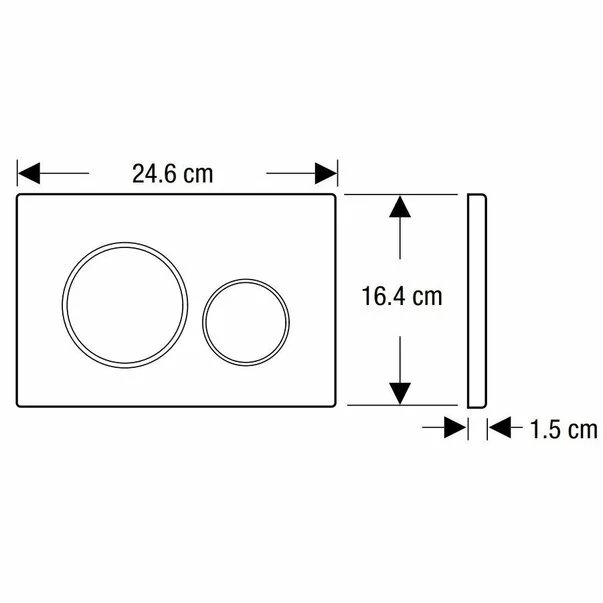 Clapeta de actionare Geberit Sigma21 sticla alb crom lucios [4]