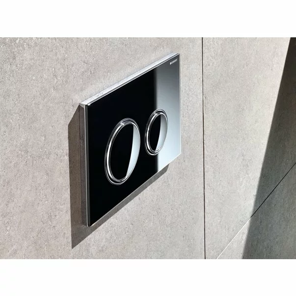 Clapeta de actionare Geberit Sigma21 sticla negru/crom lucios [4]