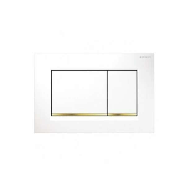 Clapeta de actionare Geberit Sigma30 alb auriu [1]
