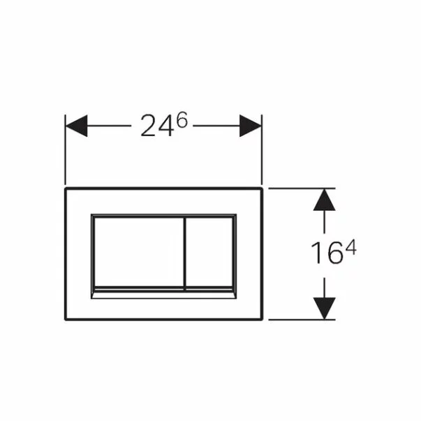 Clapeta de actionare Geberit Sigma30 alb mat lacuit [2]