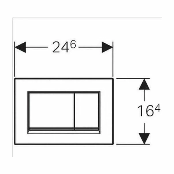 Clapeta de actionare Geberit Sigma30 negru crom lucios [2]