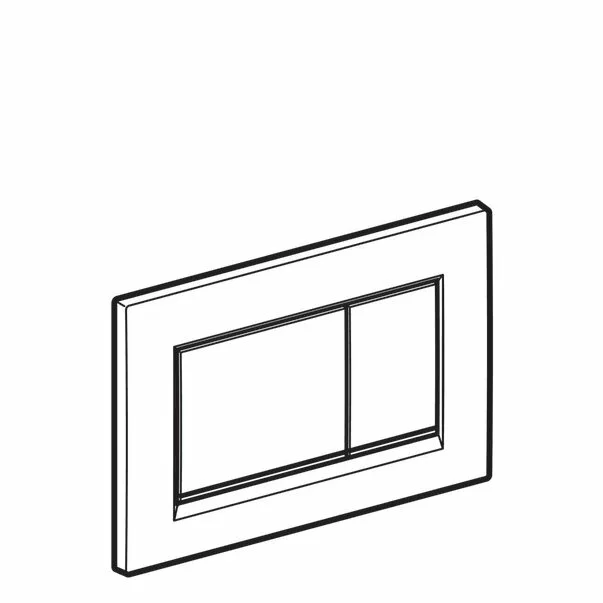 Clapeta de actionare Geberit Sigma30 negru mat lacuit 2 butoane [3]