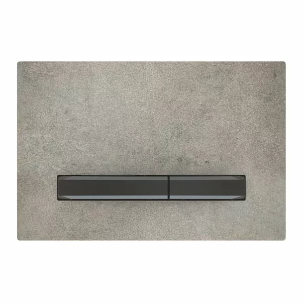 Clapeta de actionare Geberit Sigma50 aspect beton/butoane negru mat [1]