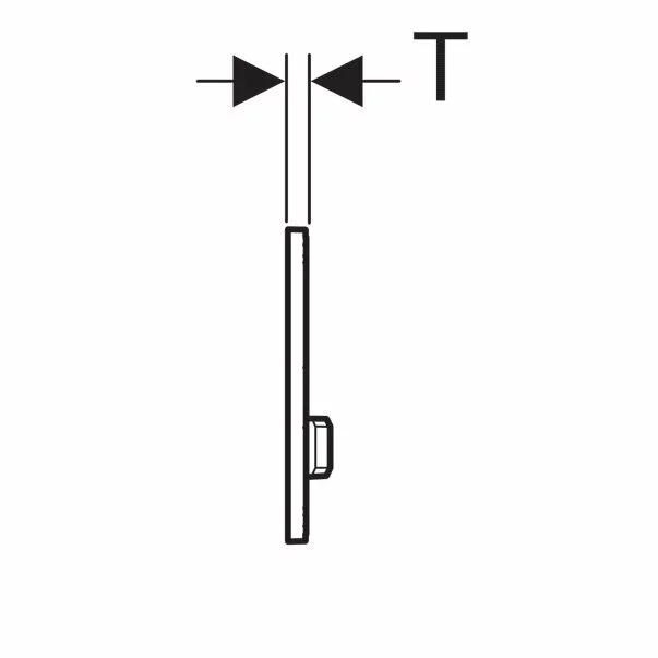 Clapeta de actionare Geberit Sigma50 negru/butoane negru mat [2]