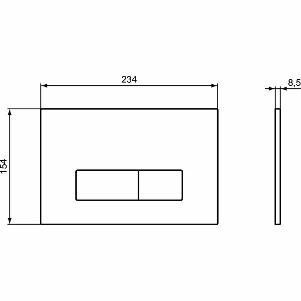 Clapeta de actionare Ideal Standard Prosys Oleas M2 alb [2]
