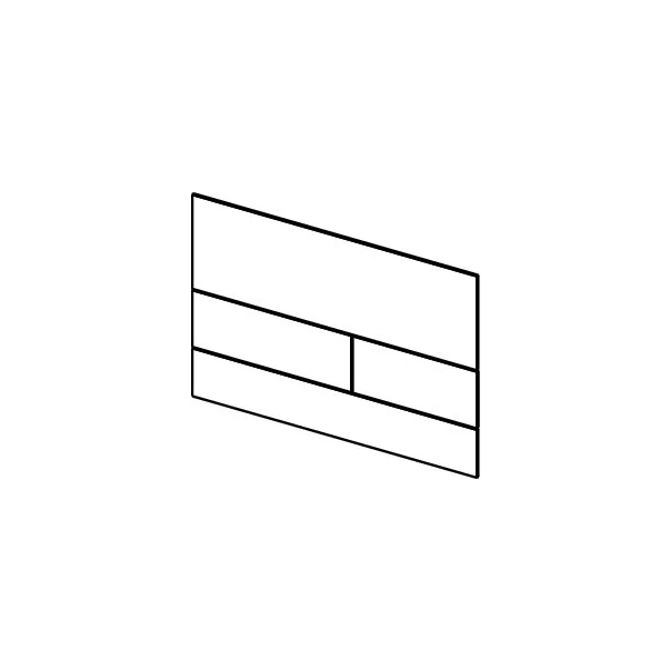 Clapeta de actionare Tece Square II crom periat [3]
