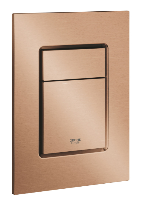 Clapeta WC Grohe 37535DL0, Skate Cosmo, S, dubla, 130 x 172 mm, verticala, mat, cupru [2]