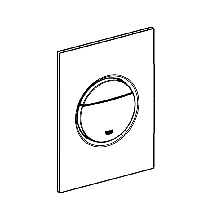 Clapeta WC Grohe 37601DA0, Nova Cosmo, S, dubla, 130 x 172 mm, verticala, lucios, cupru [4]