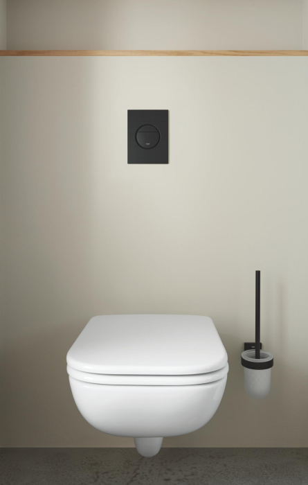 Clapeta WC Grohe 37601KF0, Nova Cosmo S, dubla, verticala, 172 x 130 mm, ABS, mat, negru [5]